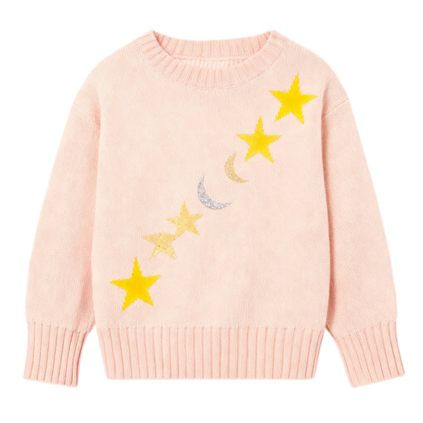 Winter Solid Color Toddler Knitwear - Custom Logo Cotton Sweater for Girls